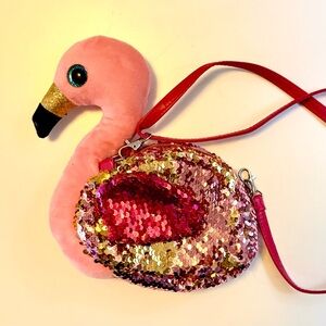 Ty Pink Flamingo Sequin Bag
